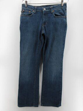 VINTAGE Ralph Lauren Polo Jeans 8 Stretch Kelly Bootcut RL Flag Y2K *